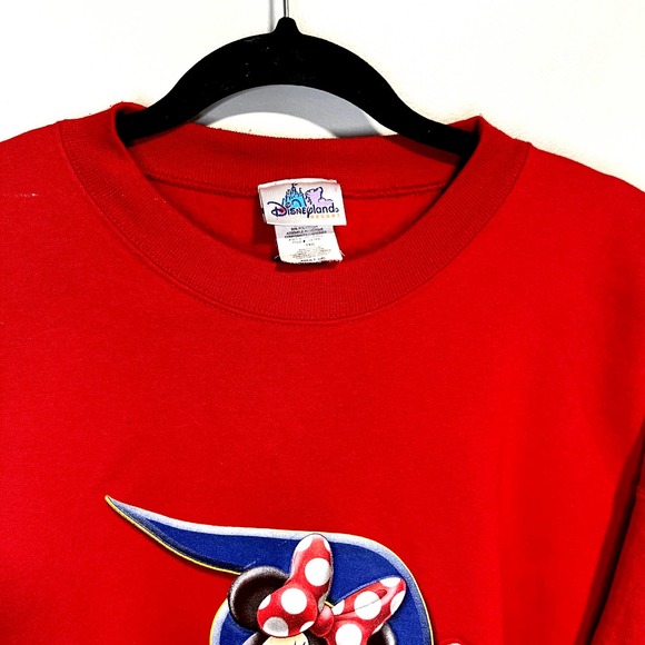 VINTAGE Disneyland Resort Minnie Mouse Crewneck Sweatshirt Disney Parks - Picture 6 of 8